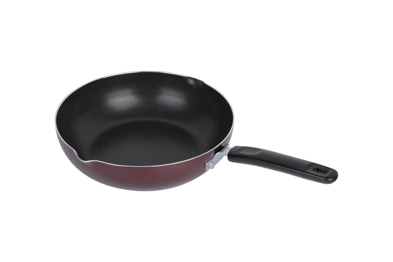 CLB2821D Wok-কাচের ঢাকনা সহ 28 wok, Flaming Wok, non-stick wok